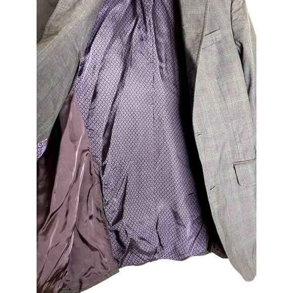 Ted Baker London Jones CT Jacket Blazer Sports Coat  Mens 36 Blue Plaid Preppy - Picture 4 of 8